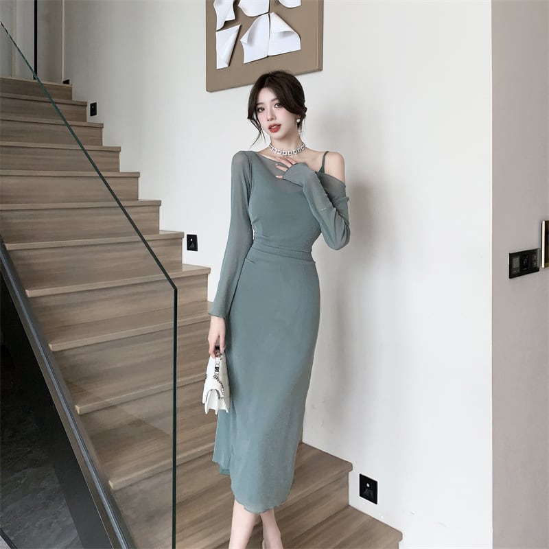 【set】高級感 chicエレガントオシャレセットアップ　M17286