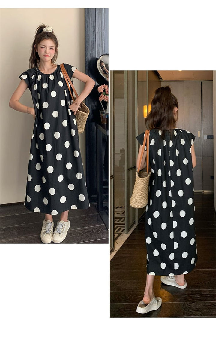 【dress】ドット柄ワンピース　M23927