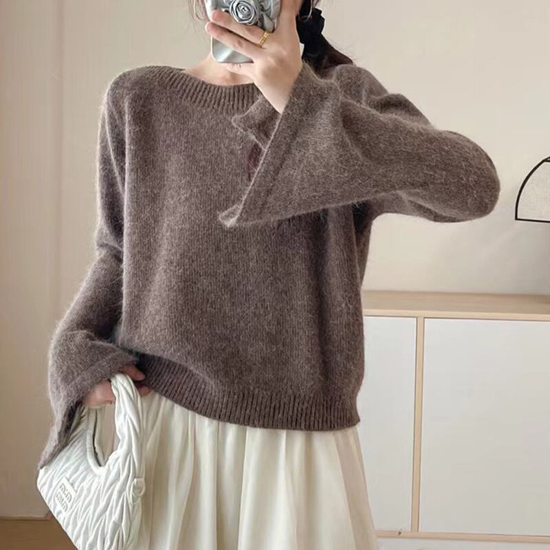 【tops】ドロップドカフスニットトップス Q7667