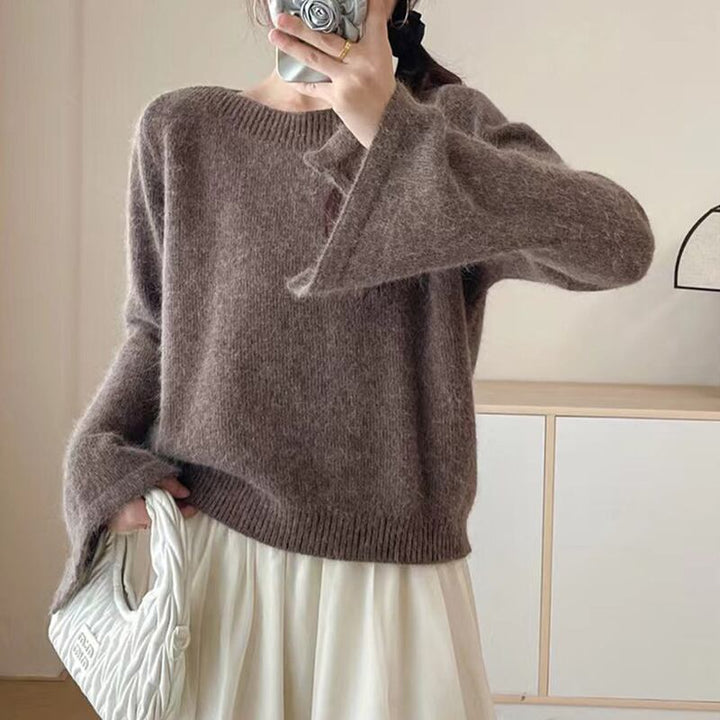 【tops】ドロップドカフスニットトップス Q7667