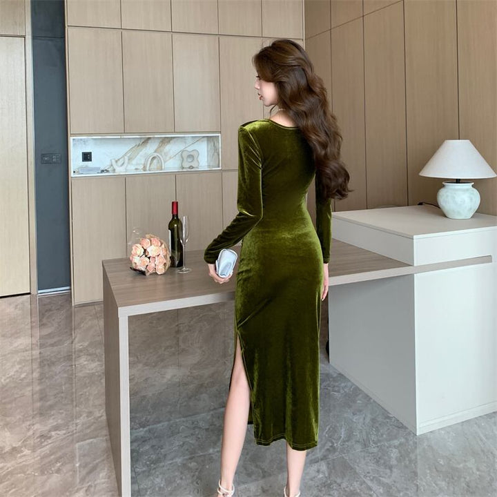 【dress】Vネックデートワンピース　M28202