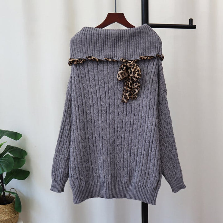 【tops】ボートネックニットセーター　M26870