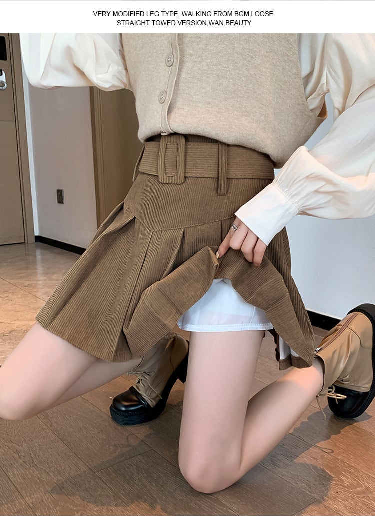 【bottoms】プリーツスカート　M26581