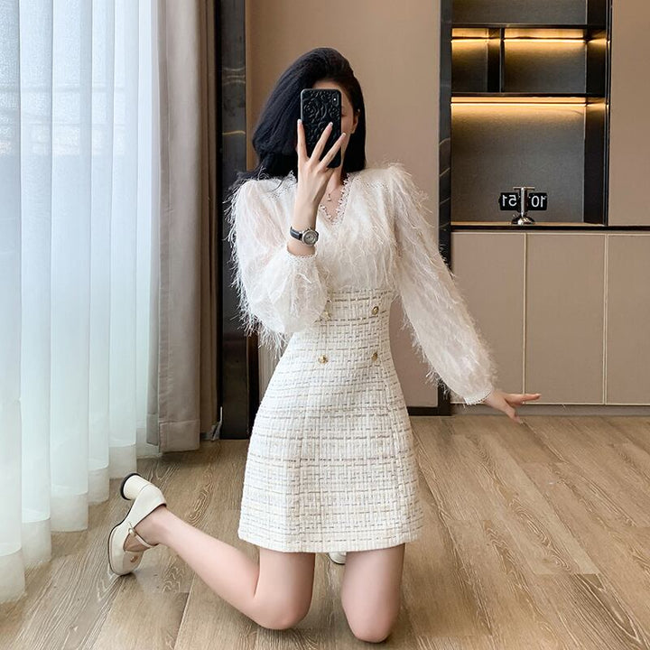 【dress】クロスネックワンピース Q7580