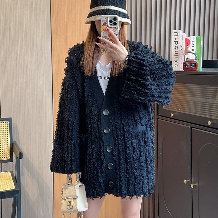 【outer】ニットカーデ　M18281