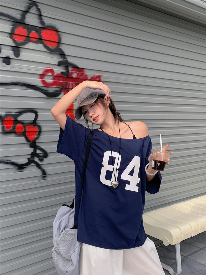 【tops】プリントTシャツ　M25173