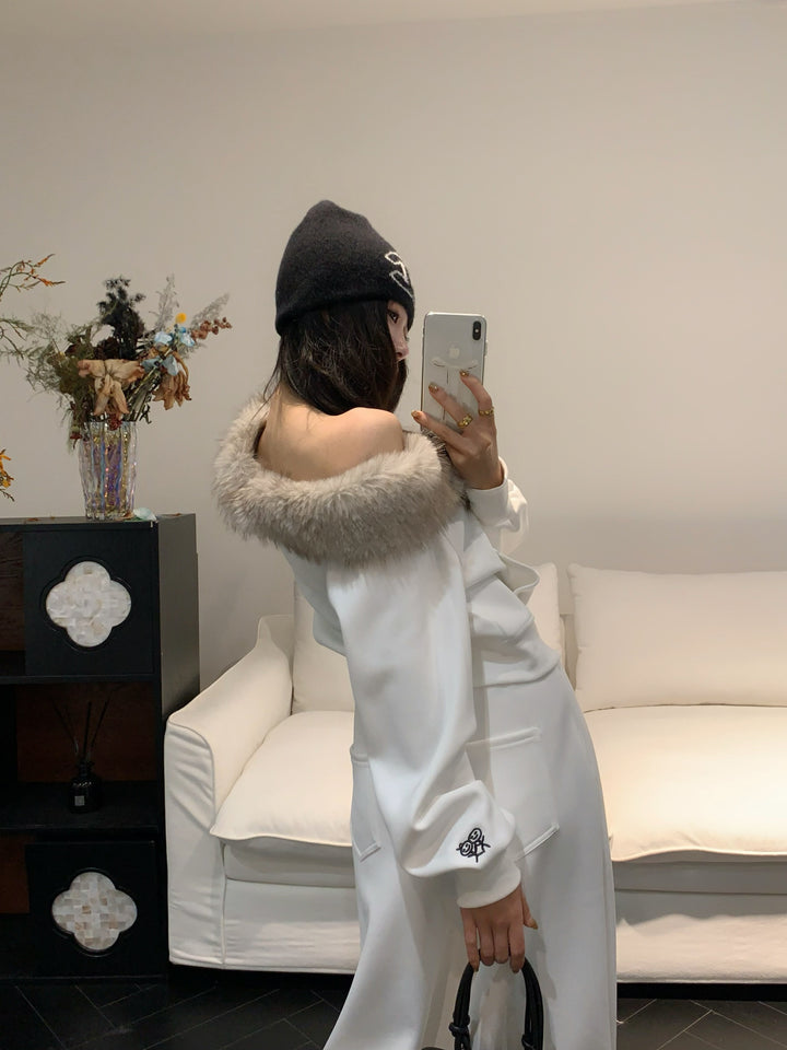 【set】オフショルファートップス×ワイドパンツセット  K0648