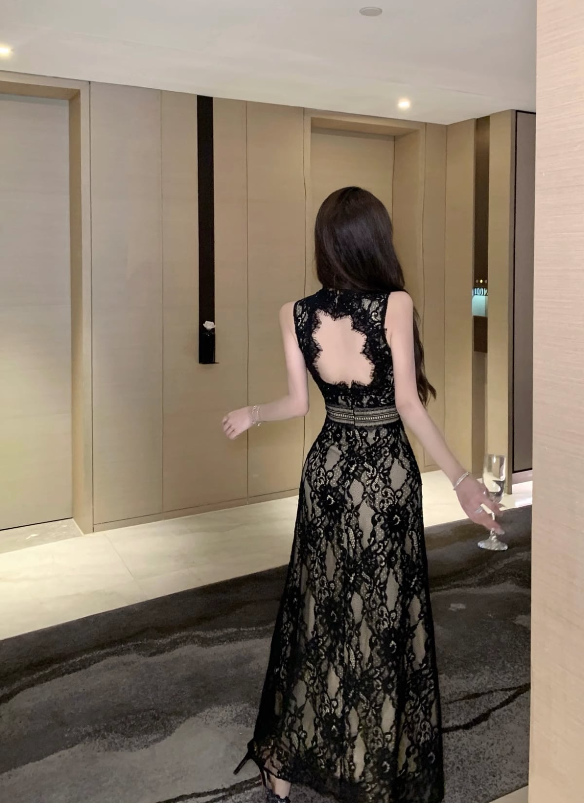 dress】バックオープンスリットレースワンピース M32516 – NANASTYLE