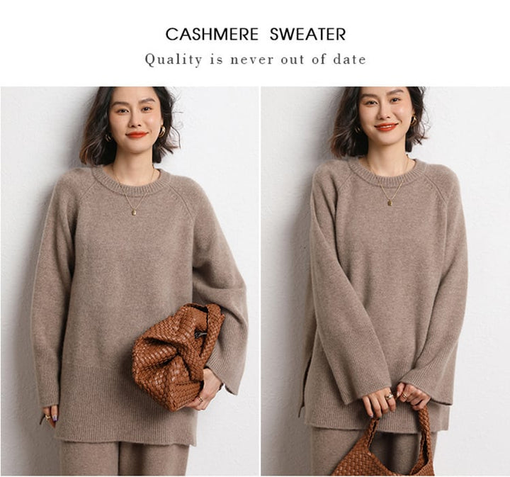 【tops】クルーネックニットセーター　M26244