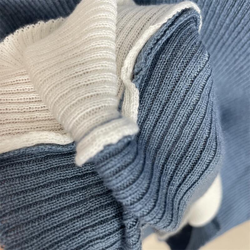 【tops】切り替えニットトップス　M26510