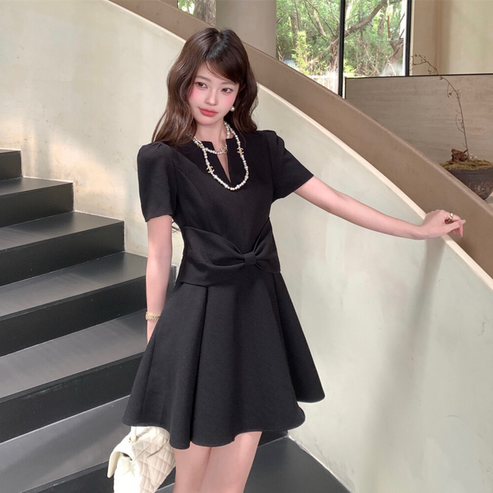 【dress】リボンミニワンピース　N3591