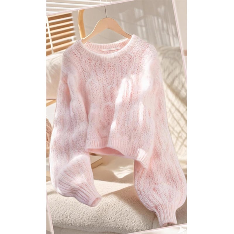 【tops】クルーネックニットセーター　M29129