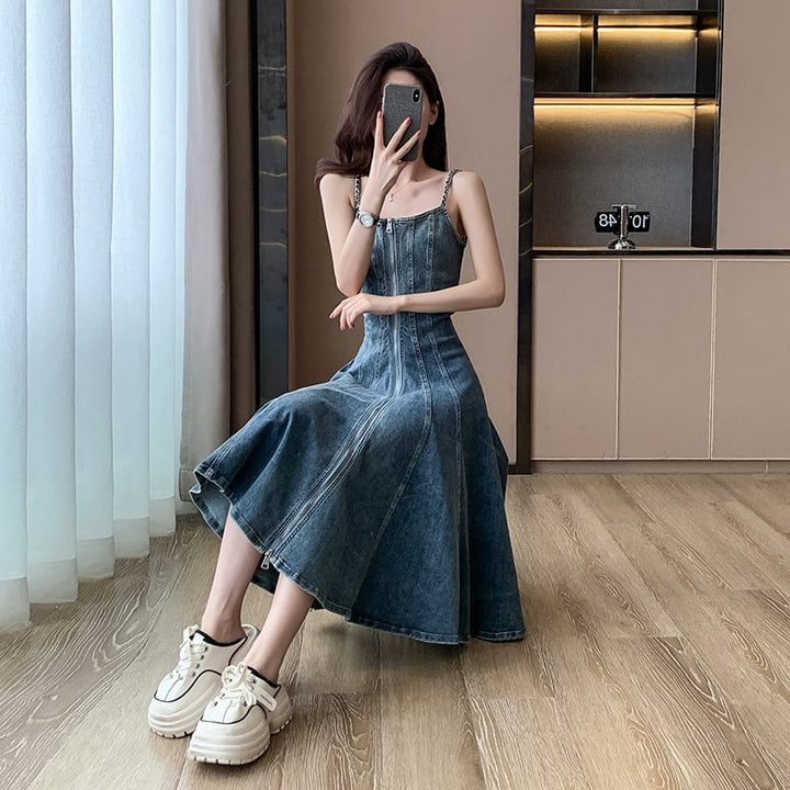 【dress】デニムキャミワンピース　M24267