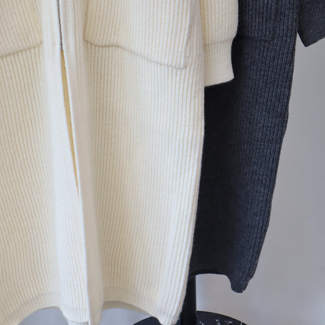 【outer】ロング丈ニットカーデ　M18347