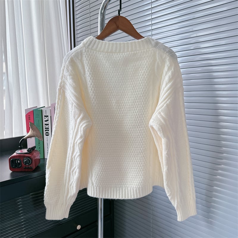 【outer】Vネックニットカーデ　M26632