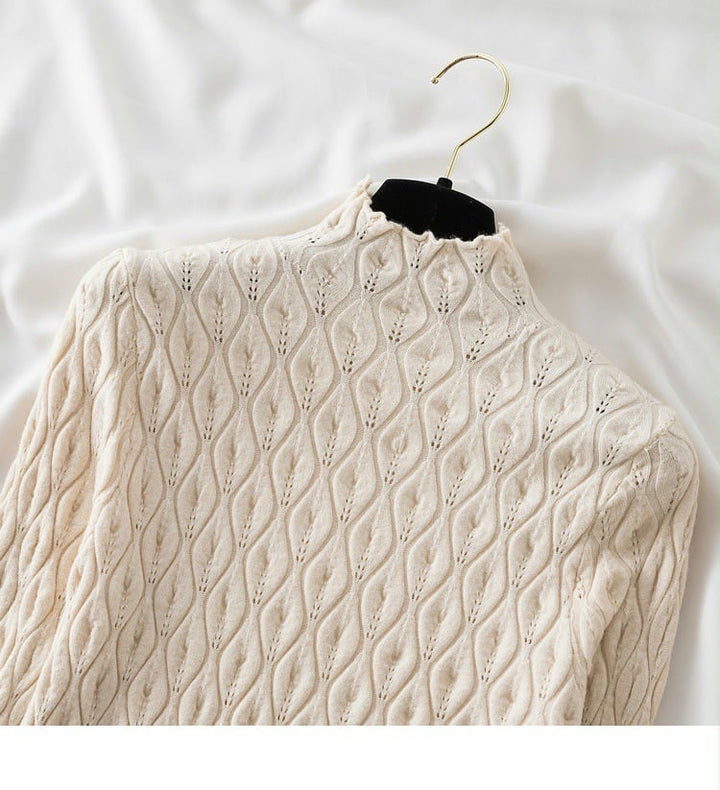 【tops】無地ニットトップス　M26514