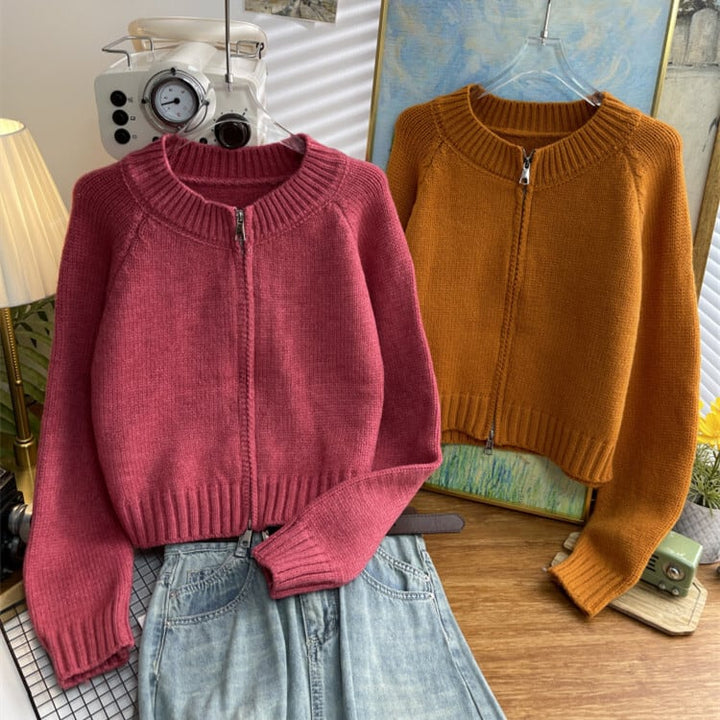【outer】クルーネックニットカーデ　M26651