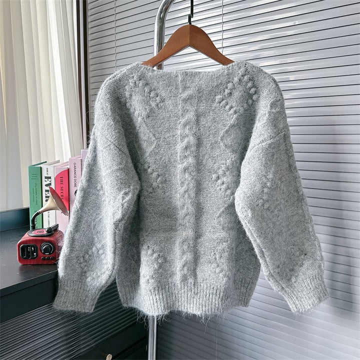 【tops】クルーネックニットセーター　M26390