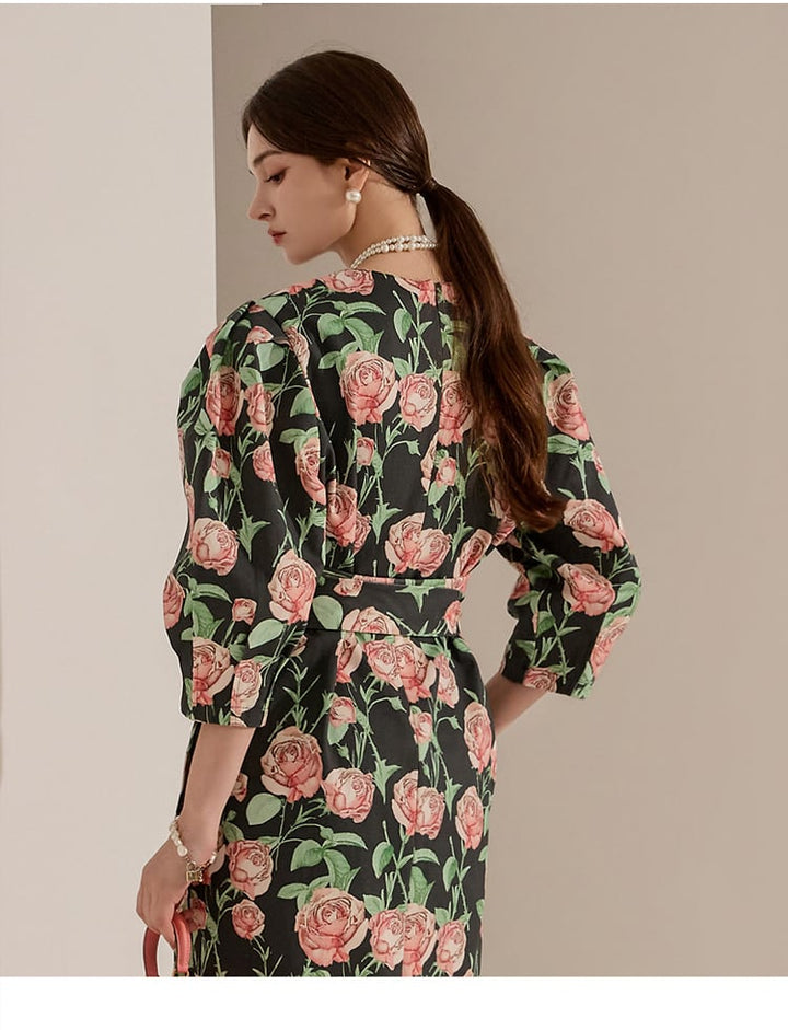 【dress】花柄ワンピース　M24881