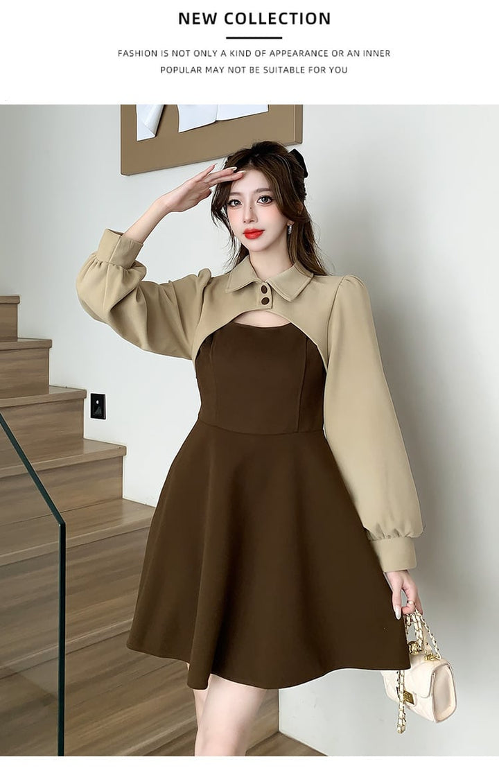 【dress】ドッキングワンピース　M20181