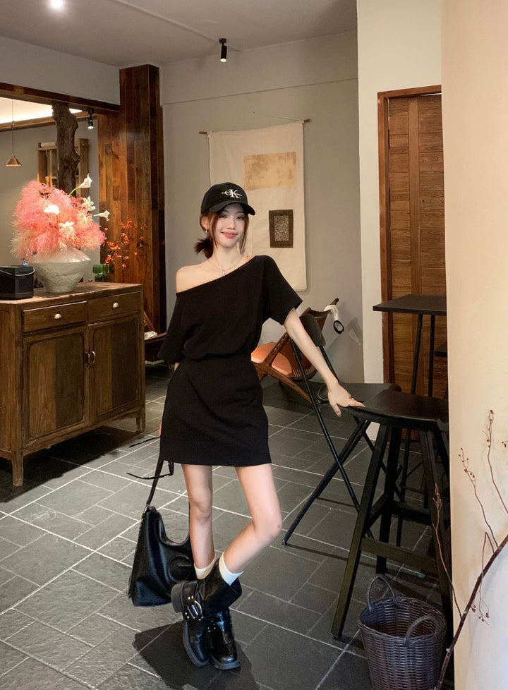 【dress】オフショルダーワンピース　M24895