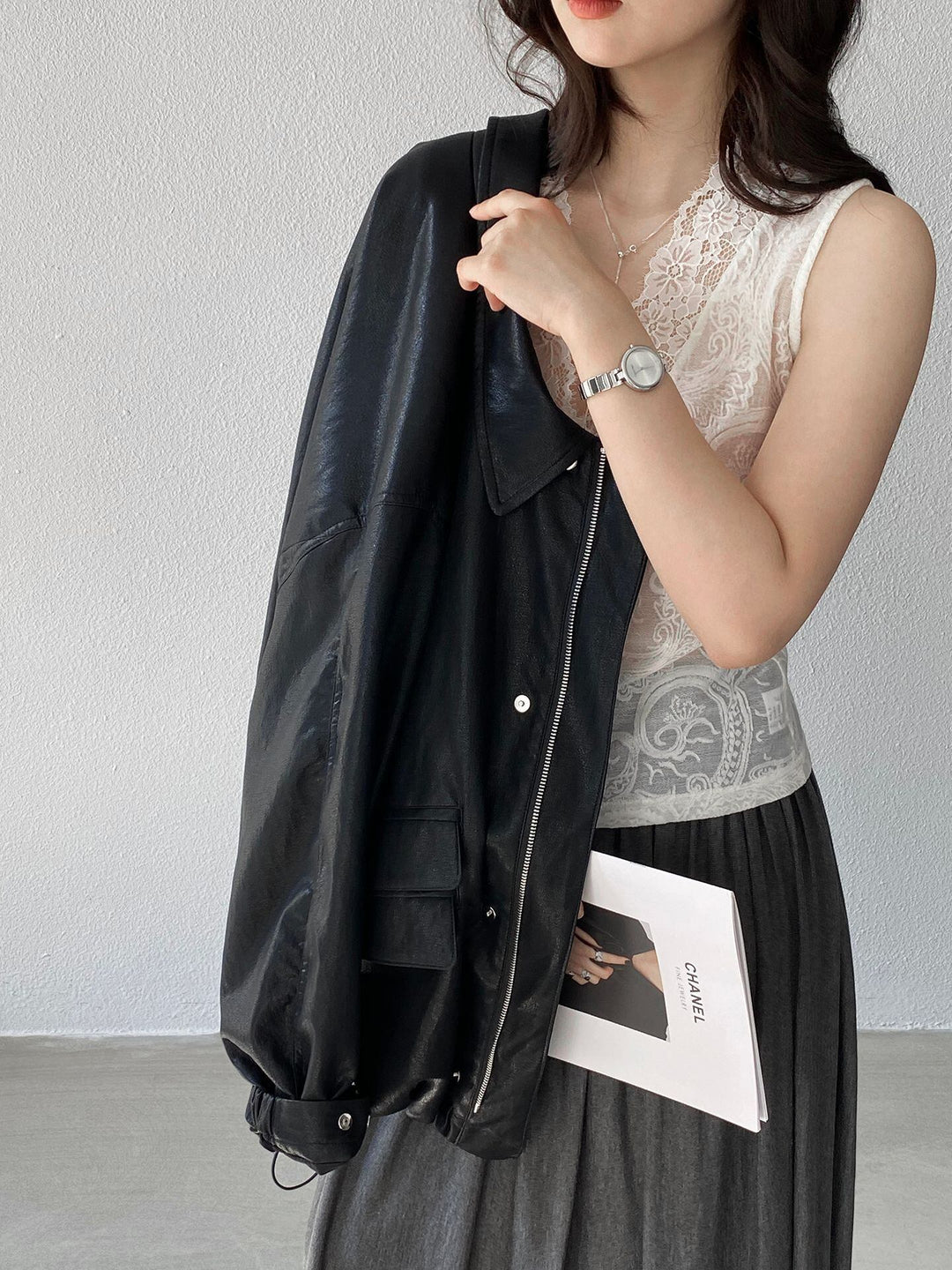 【tops】ノースリーブレーストップス Q8248