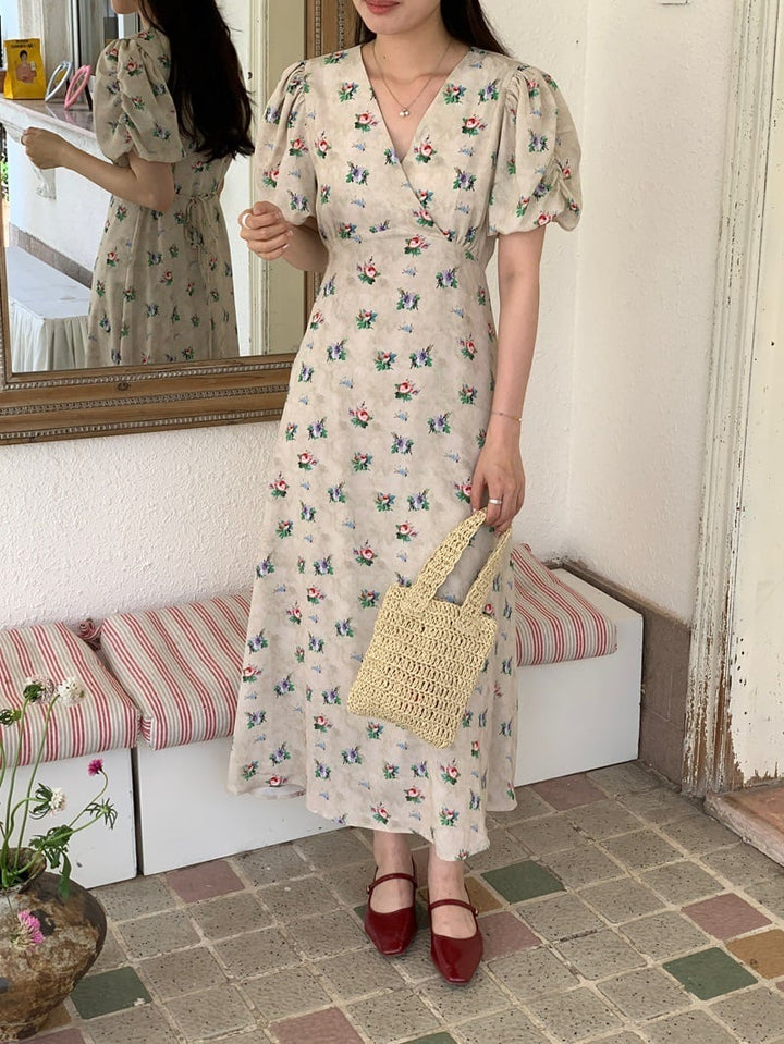 【dress】花柄ワンピース　M24741