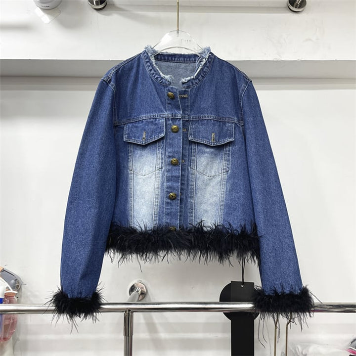 【outer】フェザーデニムジャケット　M18124