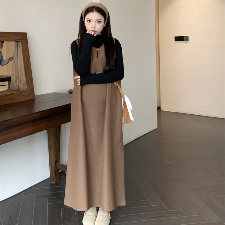 【set】トップス×ベストワンピースセット　M26905