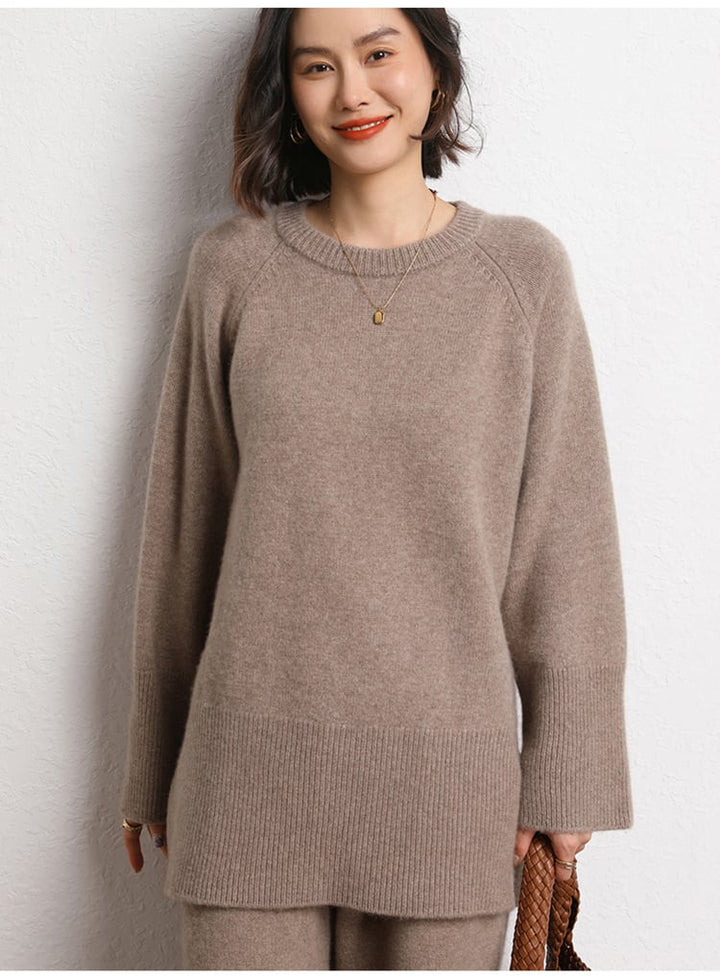 【tops】クルーネックニットセーター　M26244