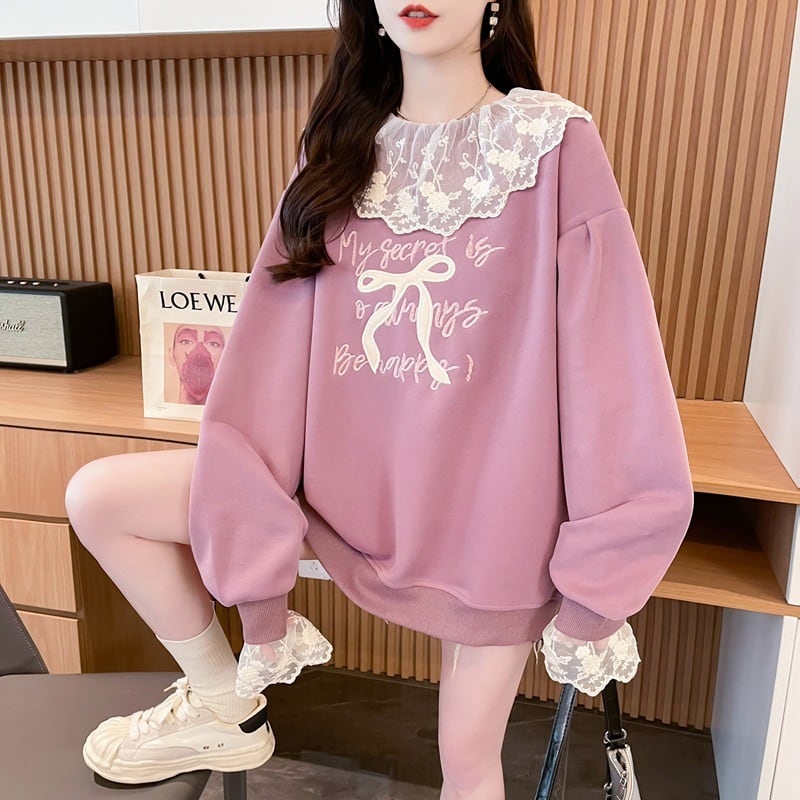 【tops】レース切り替えプルオーバー　M26569