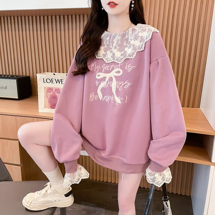 【tops】レース切り替えプルオーバー　M26569
