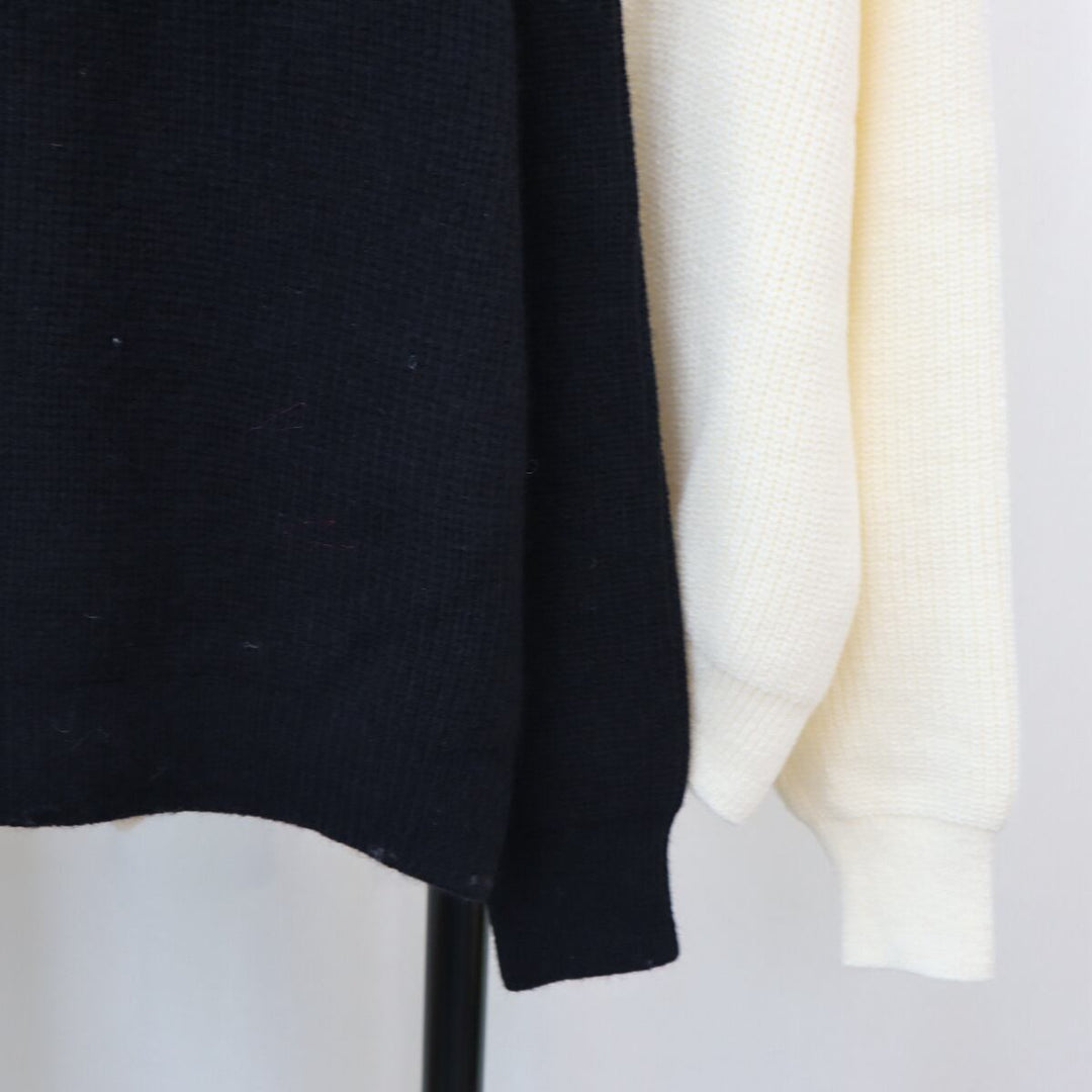 【tops】ファスナーニットセーター　M18759