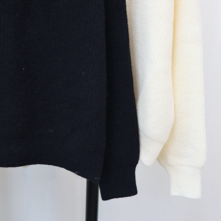 【tops】ファスナーニットセーター　M18759