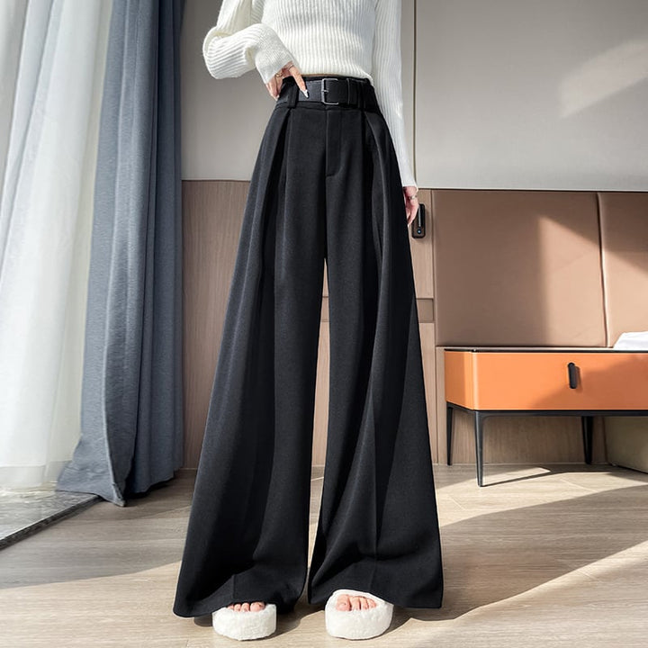 【bottoms】裹起毛ワイドパンツ　M27764