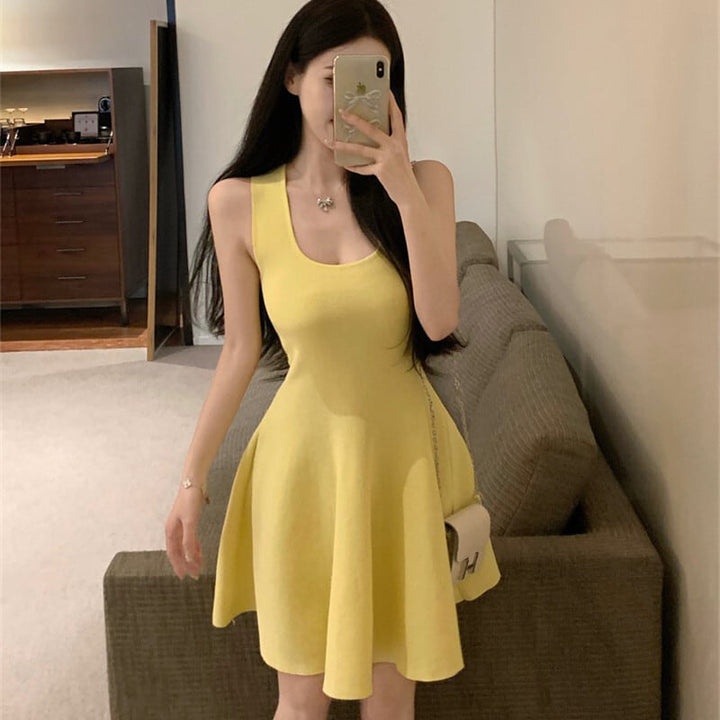 【dress】ノースリーブニットワンピース　M24696