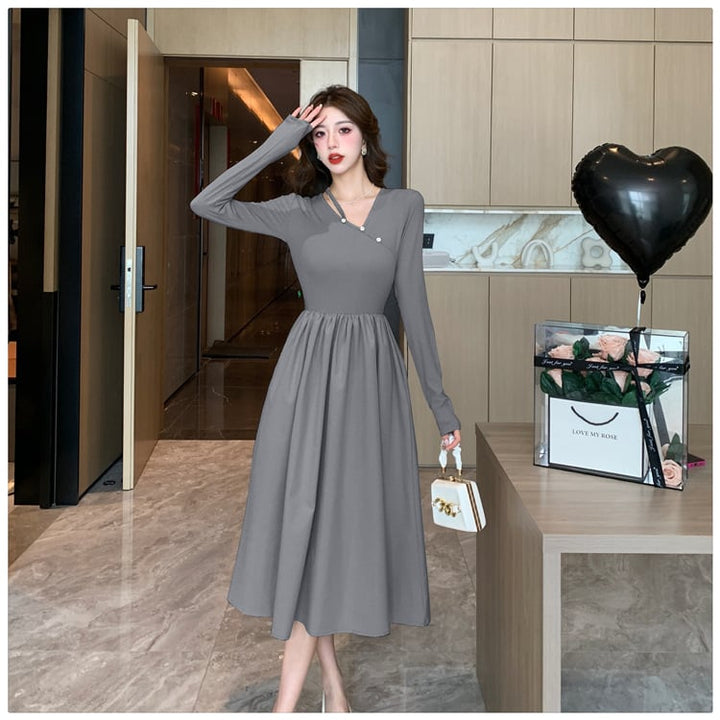 【dress】絶対欲しい ファッションシンプルワンピース　M17322