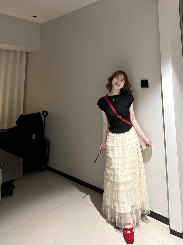 【set】Tシャツ×チュールスカートセット　M29861