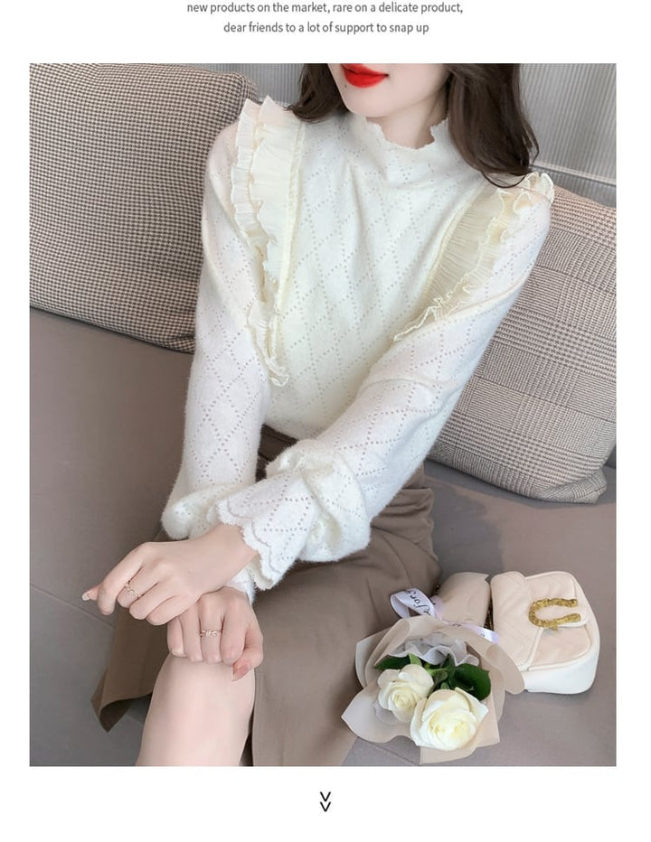 【tops】レースシャツトップス　M28658