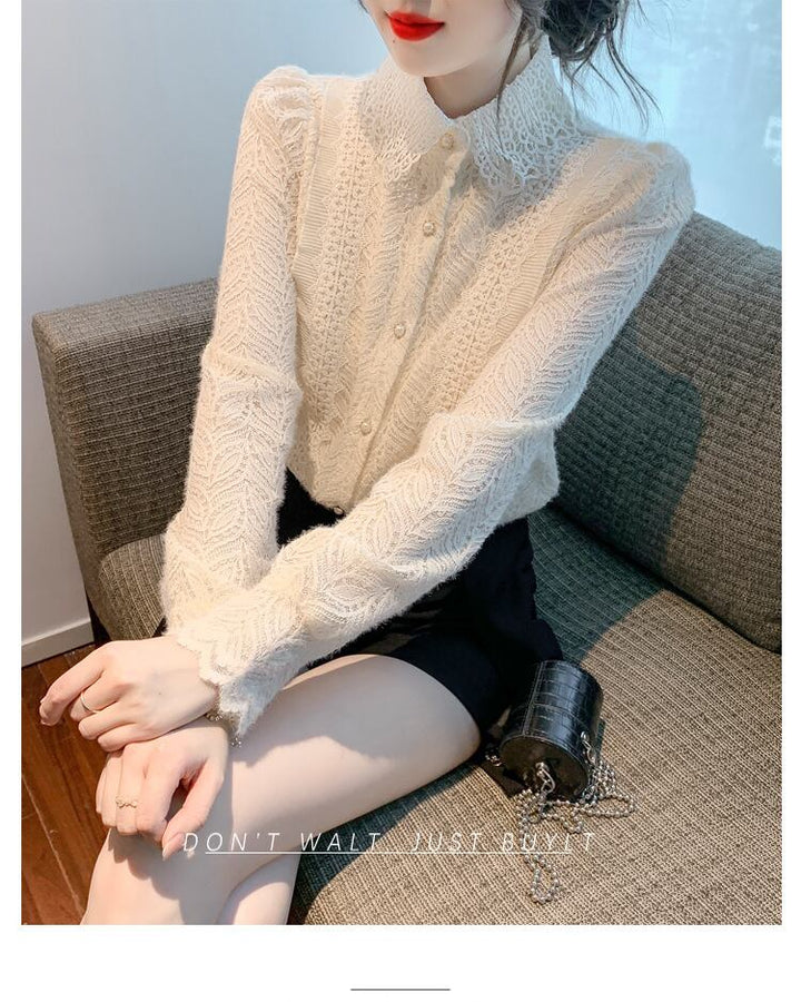 【tops】レースシャツトップス　M29265