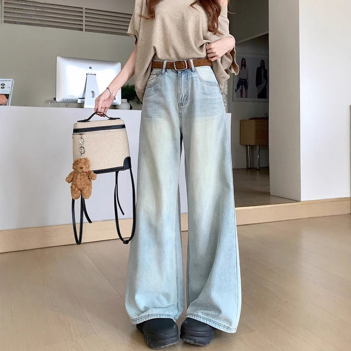 【bottoms】デニムワイドパンツ　M29830