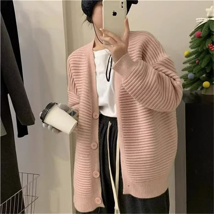 【outer】Vネックニットカーディガン　M17793