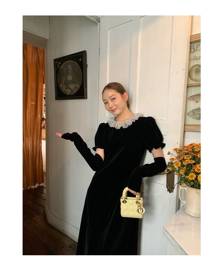 【dress】デートワンピースアームカバー付き　M26459