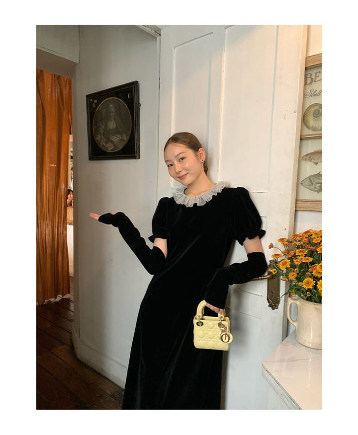 【dress】デートワンピースアームカバー付き　M26459