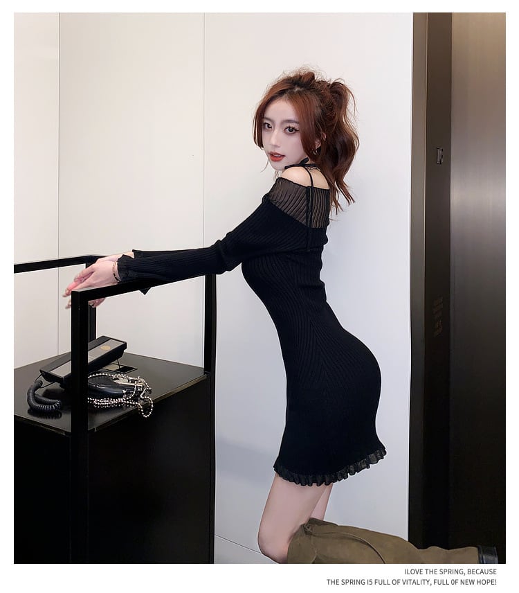 【dress】オフショルダーワンピース　M20182