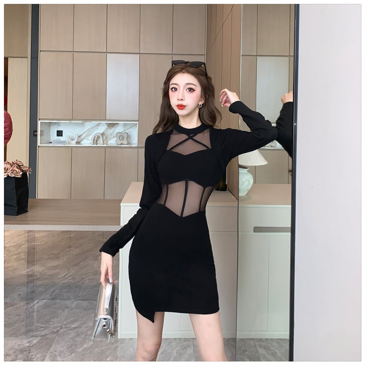 【dress】ドッキングセクシーワンピース　M18196