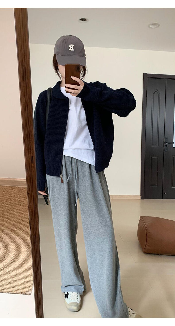 【outer】ファスナーニットカーデ　M27230