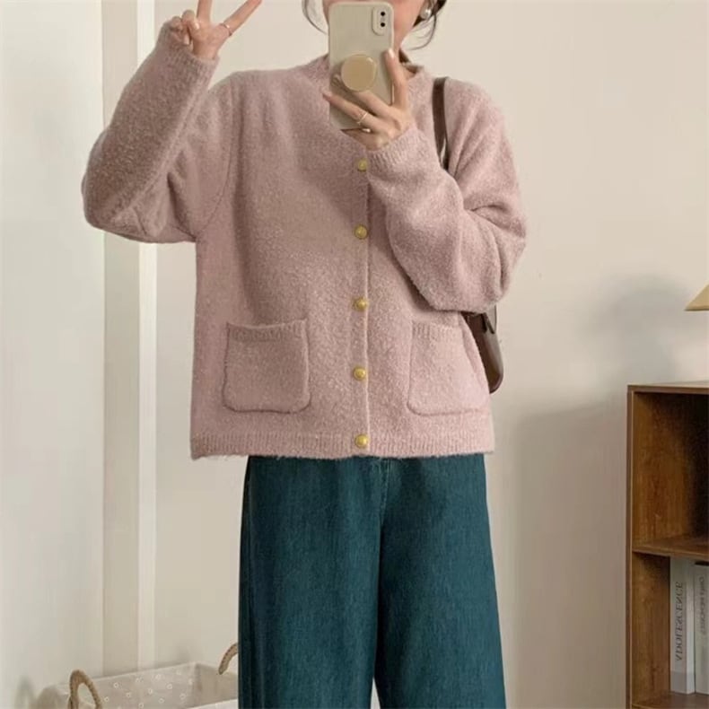 【outer】ニットカーデ　M26750