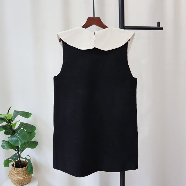 【dress】ノースリーブドールカラーワンピース　M27583