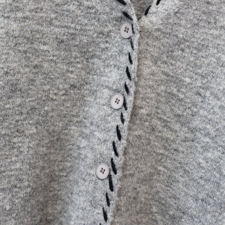 【outer】Vネックニットカーデ　M25695